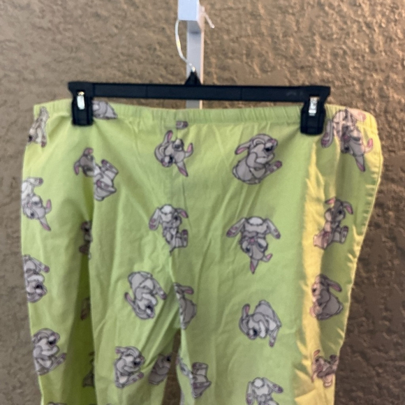Disney Thumper Women's Pajama Pants Size L Green White gray pink blue - Picture 7 of 12